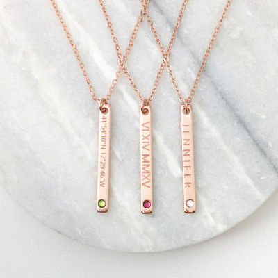 Birthstone Jewelry for mom Personalized Birthstone Necklace for mom birth stone necklace citrine