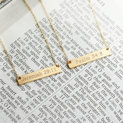 Christian Necklace Christian Jewelry Faith Necklace Religious Jewelry Bible Verse Necklace Baptism Gift love message