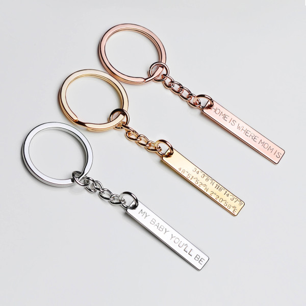 Coordinate Keychain personalized for him - Monogram Keychain personalized dad keychain step dad gift