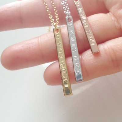 Coordinate necklace for girlfriend gifts for girlfriend college graduation gift