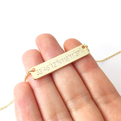 Custom Coordinate Necklace Personalized Jewelry mom from daughter Necklace Sister necklace Custom Jewelry children necklace