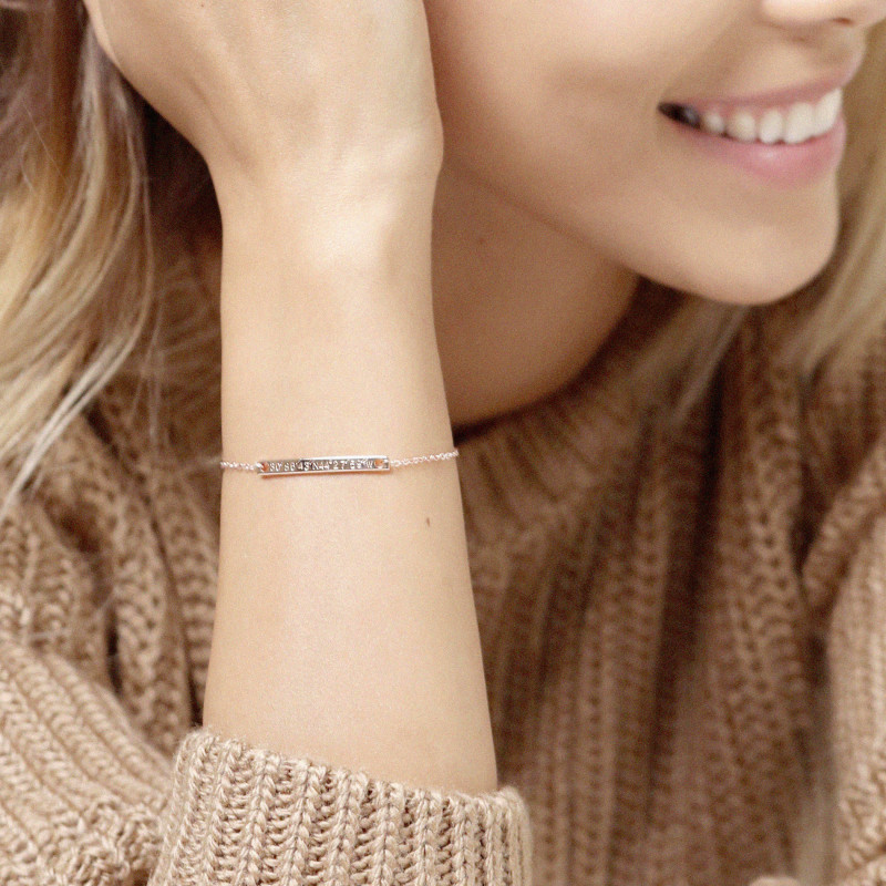 Five Best Friends Sterling Silver Bracelet on Personalized Jewelry Card –  Ornata