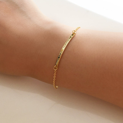 GPS Coordinates Bracelet - Rose Gold Bracelet - Coordinates Bracelet - Bridesmaid Gift