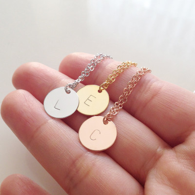 Initial necklace gold personalized necklace for mom gift from daughter Personalized gift for kids jewelry