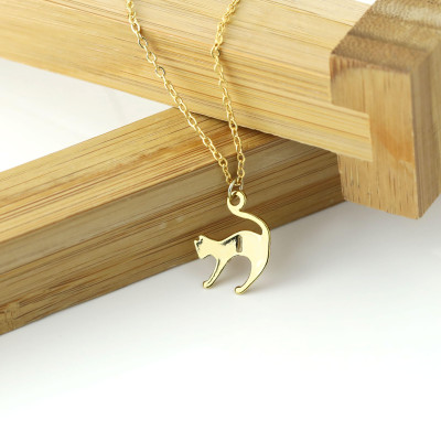 Kitty Cat Necklace Best Friend Necklace Monogram Initial Necklace Dainty Kitty Pendant Cat Lover Necklace Women New Pet Gift for Her