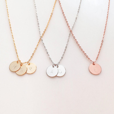Monogram Necklace Initial Monogram Necklace Mom Bride Gift Wedding gift sentimental gift christmas baby announcement