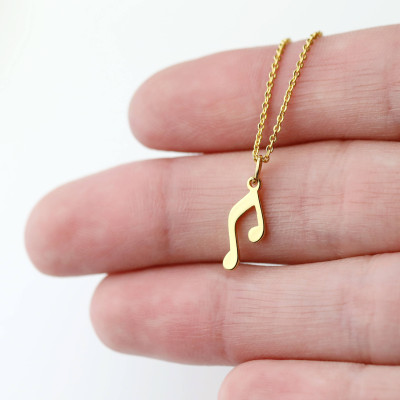 Music Note Necklace Music Gift for Mom Rose Gold Music Teacher Gift art teacher gift dance teacher gift