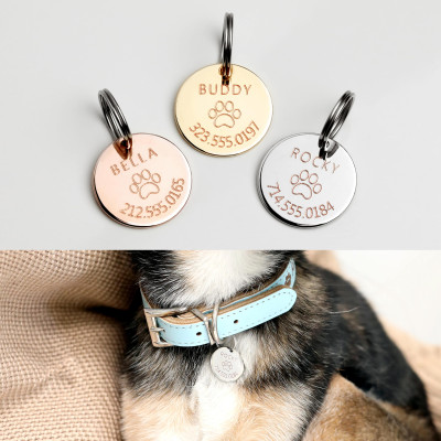 Personalized Dog Tag Pet Collar Tag Dog ID Tag Cat Collar New Dog Gift Identification Tag Christmas Gift