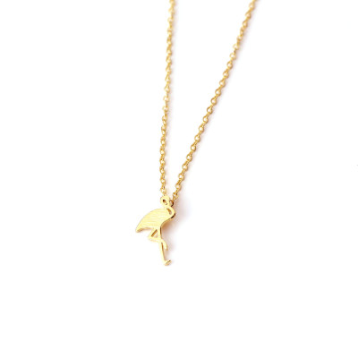 Personalized Flamingo Necklace flamingo Jewelry Inspirational her flamingo rose gold necklace music gift