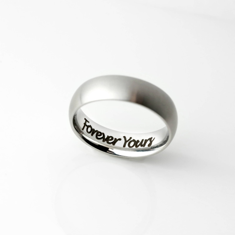S925 Silver Shiny Ring Wedding Gift Girlfriend Boyfriend - Temu