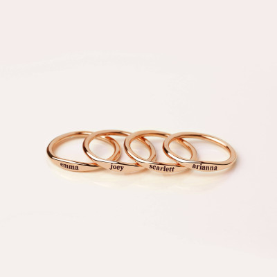Stackable Names Ring Custom Name Ring Personalized Stacking Ring best friend gift