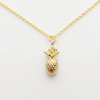 Tropical Pineapple Charm Necklace Summer Party Summer Jewelry flower girl gift summer gift summer outdoors