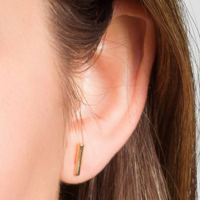 Stud Earrings - Tiny GOLD Stud Earrings - Minimal Gold Earrings - Gold Earrings - Gold Cute Earrings