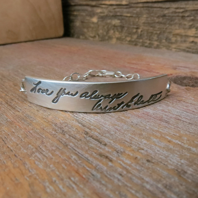 In Loving Memory Memorial Leatherette Bracelet Personalized – The Funeral  Program Site