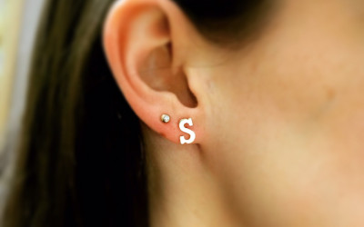 Hand Cut Gold Letter Earrings: Our Craft & Golden Tales