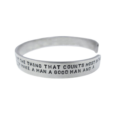 Men's Silver Cuff - Personalized Bracelet & Men's Accessories