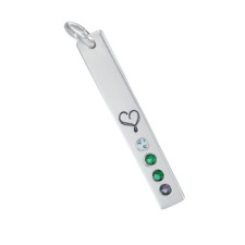 Behind the Sparkle: Our Custom Silver & Diamond Birthstone Pendant