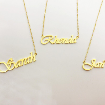 High Quality Handwriting Necklace - Bar necklace - Dainty necklace - Name Necklace