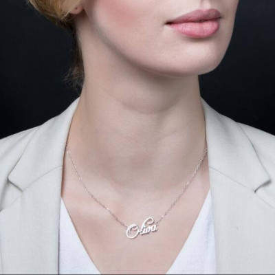 High Quality Zircon Handwriting Necklace - Bar necklace - Dainty necklace - Name Necklace
