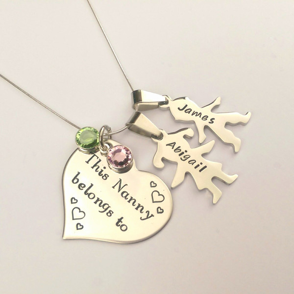 Christmas gift for nanny - christmas gift for grandma - gift ideas for nanny - gift ideas for grandma - gifts from grandkids - necklace gift