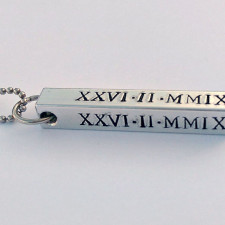 Crafting Moments: A Roman Numeral Date Necklace Tale