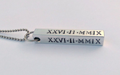 Crafting Moments: A Roman Numeral Date Necklace Tale
