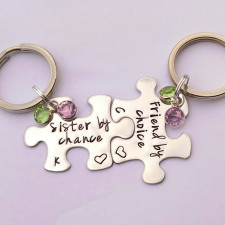 Personalised Sister Keyrings: Crafting Bonds & Birthstones