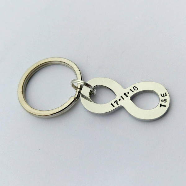 Personalized anniversary gift - anniversary keyring