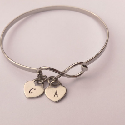 Personalized couples bracelet - wedding gift - wedding present