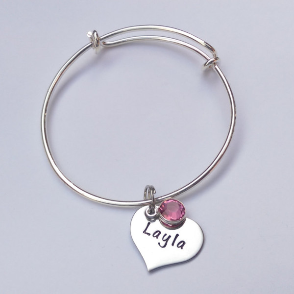 Personalized girls jewellery - personalized childrens bracelet - Personalized girls charm bracelet - Personalized girls birthday gift