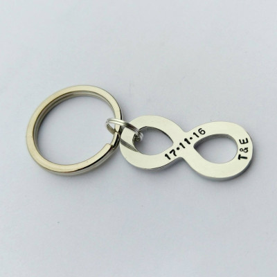 Personalized infinity keyring - couples gift - couples keyring - infinity gift - couples matching keychain - gift for husband boyfriend