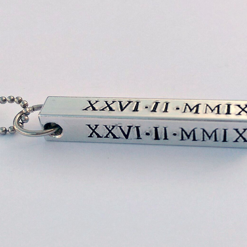 Square Pendant Personalised Photo Necklace with Birthstone | IfShe UK