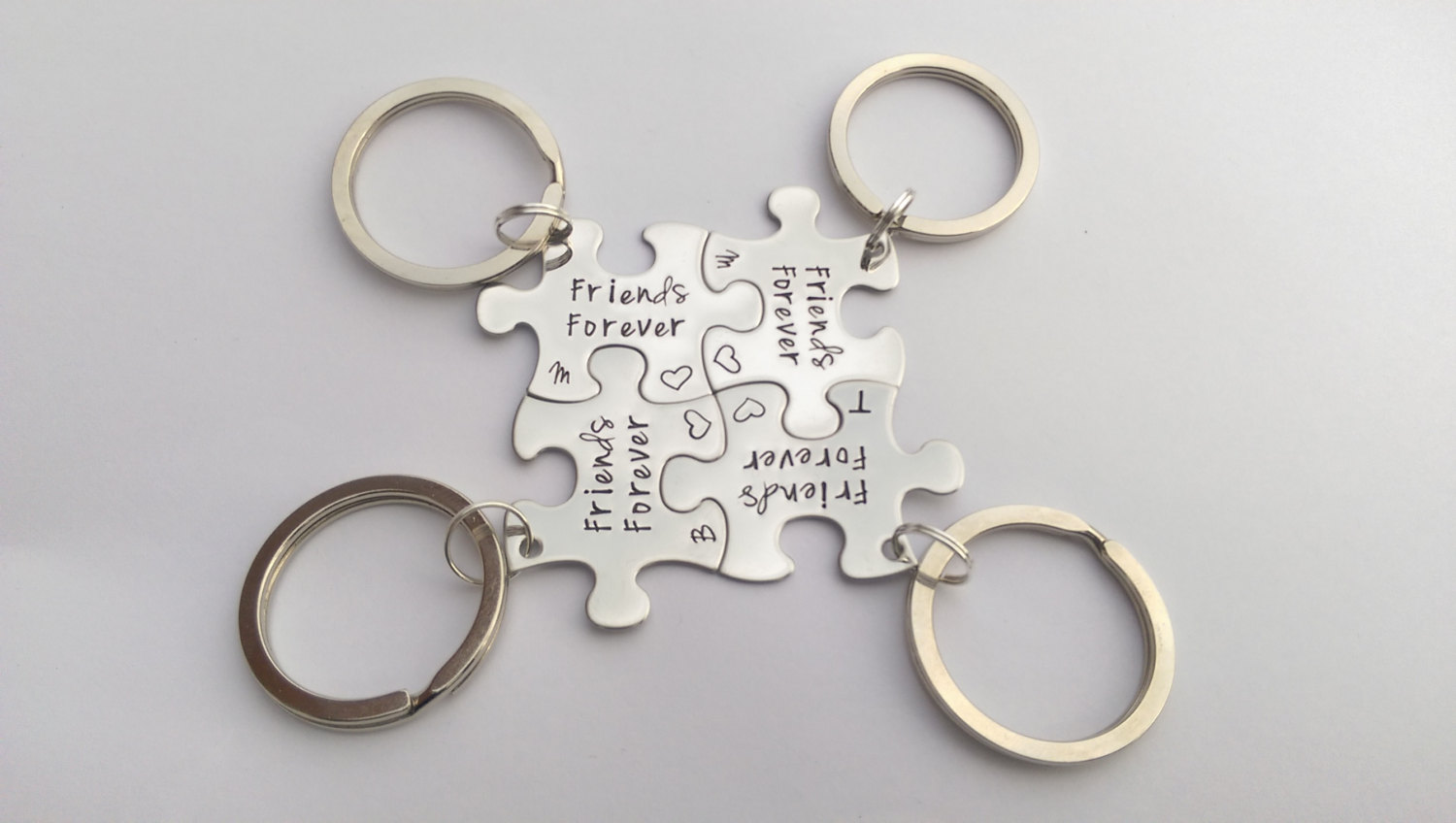 Personalized friends gift friends keyrings jigsaw puzzle piece