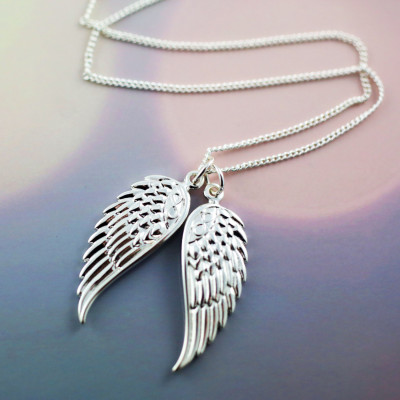 Angel Wing Necklace - Rose Gold - Silver - Gold - Gifts for her - Personalized Jewellery - Statement necklace - Gift Card Jewellery - Love