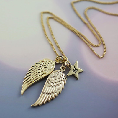 Angel Wing Necklace - Rose Gold - Silver - Gold - Gifts for her - Personalized Jewellery - Statement necklace - Gift Card Jewellery - Love