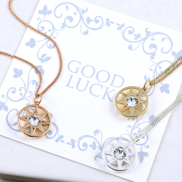 Compass Necklace - Going Away Present - Good Vibes Only - Moving Away Present - Long Distance - North Star Necklace - Wanderlust Jewelry -