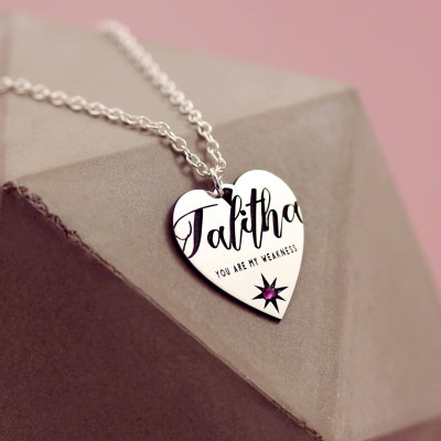 Dainty Name Necklace - Best Romantic Gifts - Sentimental Gifts - Message Center - Jewelry Gift For Me - Love Grows Best - Secret Message -