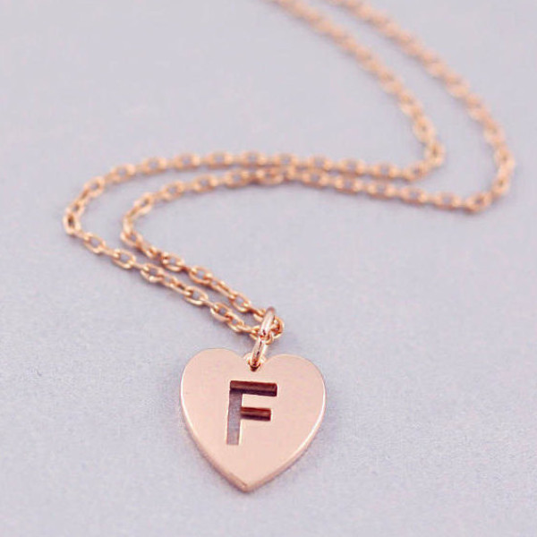 F letter necklace - F initial necklace - F - Letter necklaces - Personalized jewelry - Minimal necklace - F Tiny letter necklace - F Jewelry