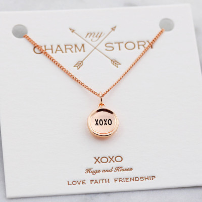 Friendship Necklace - Bestfriend Necklace - Dainty Necklace - Wax Seal Jewelry - Bestfriend - Pendant - Necklace - Good Vibes only