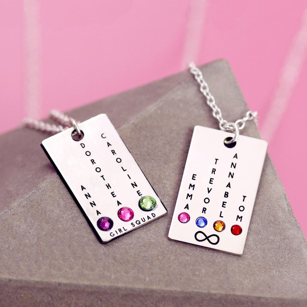 Friendship Necklace - Squad Goals - Ill Love you Forever - Custom Name Necklace - Girl Gang - Gift For Bestfriend - Partners in Crime -