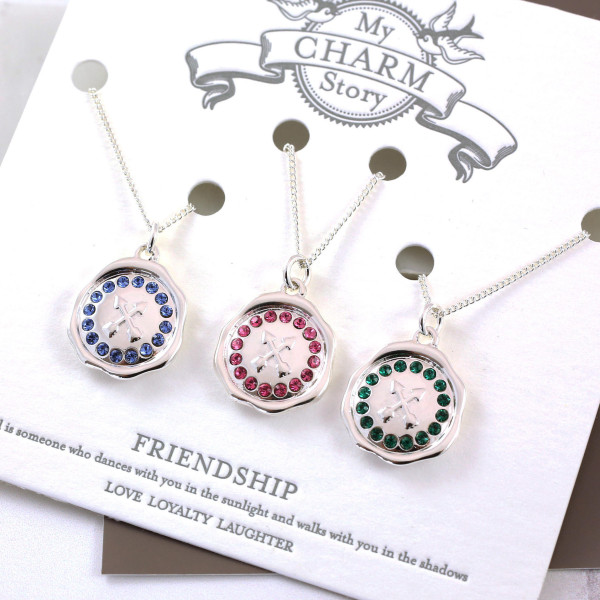 Friendship Necklaces - 3 Best Friends - Best Friend Arrow - Birthstone Necklace - Friendship Jewelry - Symbolic Necklace - Arrow Necklace