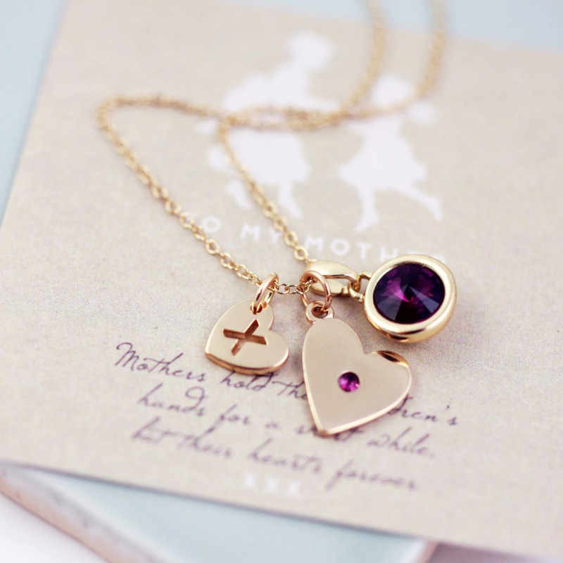 Birthstone Necklace | Mothers Birthstone Necklace | Forever My