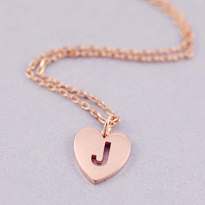 J letter necklace - J initial necklace - J - Letter necklaces - Personalized jewelry - Minimal necklace - J Tiny letter necklace