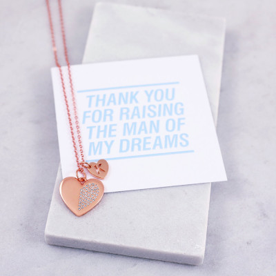Mother of the Groom - Bridal Party Gift - letter Jewelry - Maid of Honour - Bridesmaid Gift - Personalized Wedding - Mother in Law -