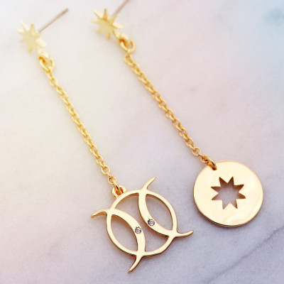 Triple Goddess Moon - Triple Moon - Female Empowerment - Wanderlust Jewelry - You are safe with me - Make a Wish - Galaxy Jewellery Gift