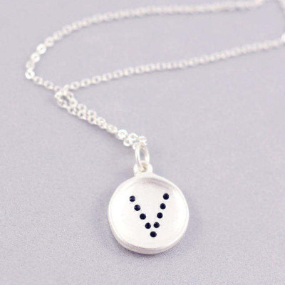 V Letter Necklace - V Initial Necklace - V - Letter Necklaces - Personalized Jewelry - Minimal Necklace - V Tiny Letter Necklace