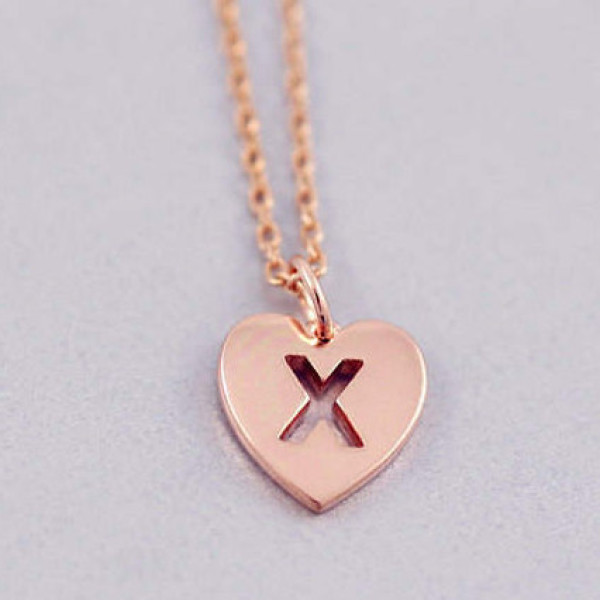 X Letter necklace - X initial necklace - X - Letter necklaces - Personalized jewelry - Minimal necklace - X Tiny letter necklace