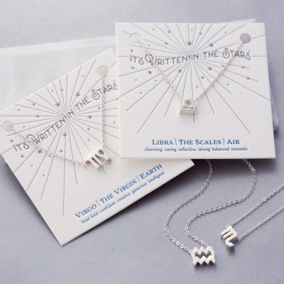 Zodiac Necklace - Dainty Necklace - Zodiac Sign - Destiny - 16th Birthday - Symbolic necklace - Believe - Zodiac Jewelry - Wish Necklace -