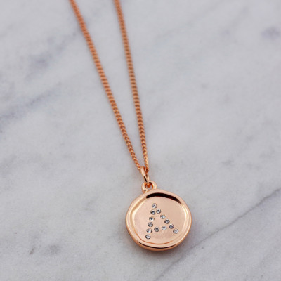 letter necklaces - initial necklace - rose gold necklace - gold letter necklace - Personalized jewelry - crystal necklace - letter