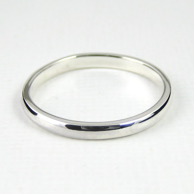 Sterling Silver Ring Simple Band - Wedding Band - Stacking Ring - Pinkie Rings - Sterling Silver Jewellery